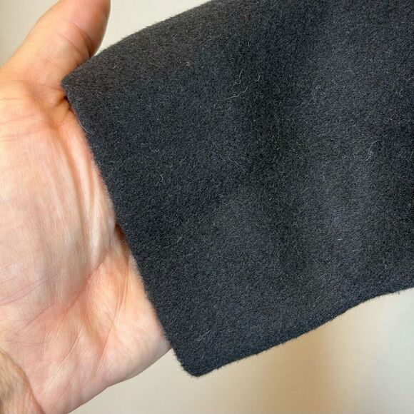 NWOT Cole Haan Rabbit Hair & Wool Blend Belted Hooded Mid Women's Coat Size 8US - Picture 5 of 13